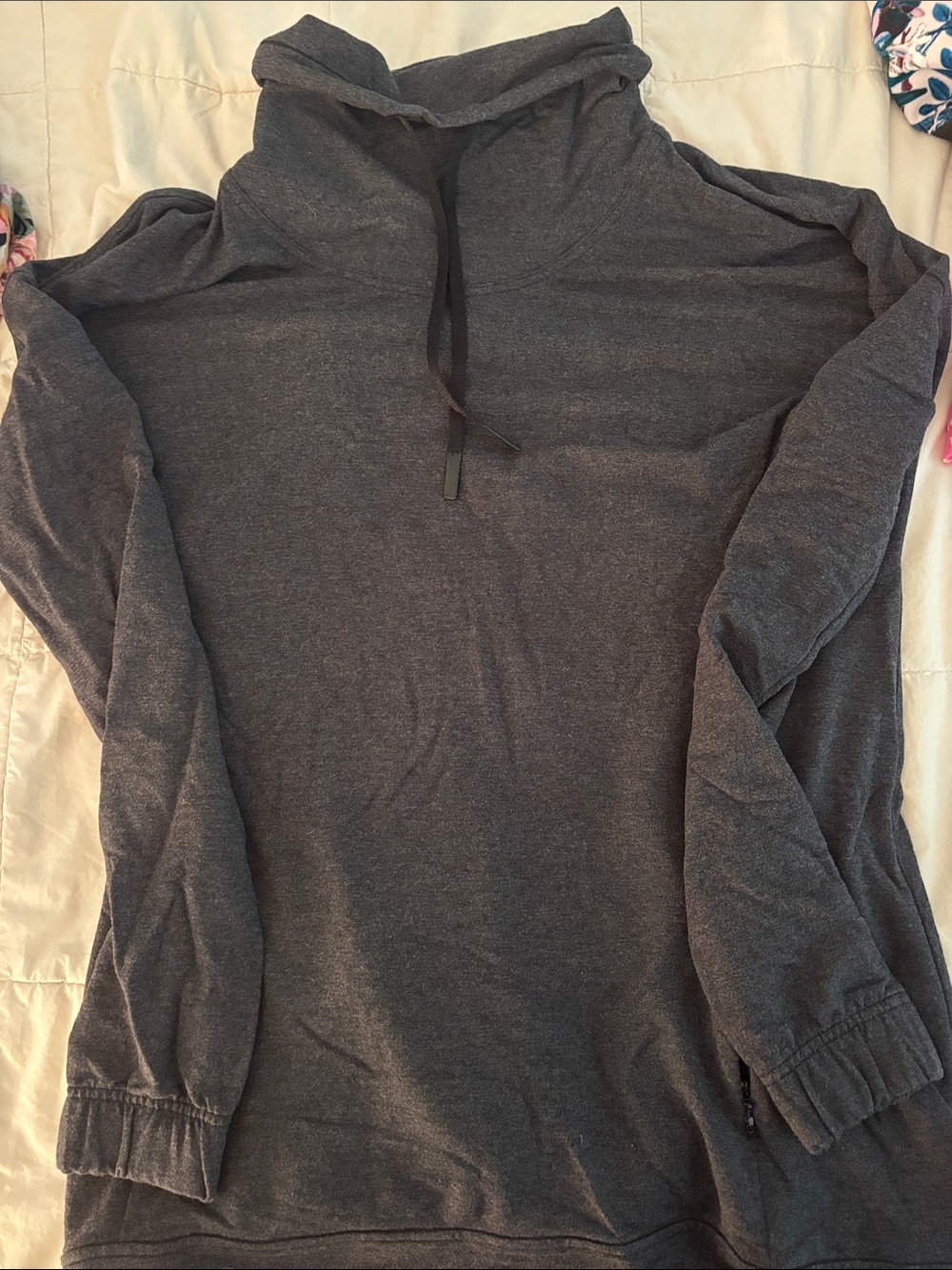 Ideology Dark Gray Hooded Pullover Sweatshirt